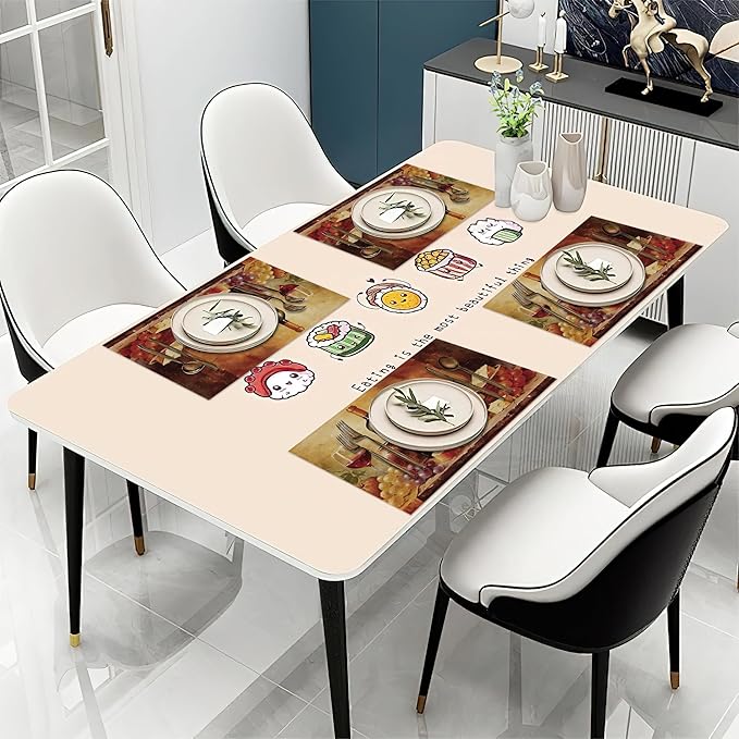 Placemats Set of 6,Retro Wine Bottles Glasses and Grapes Linen Place Mats,Modern Washable Table Placemats 12"x18" Heat Resistant Table Mats for Dining Kitchen Party Holiday Decoration