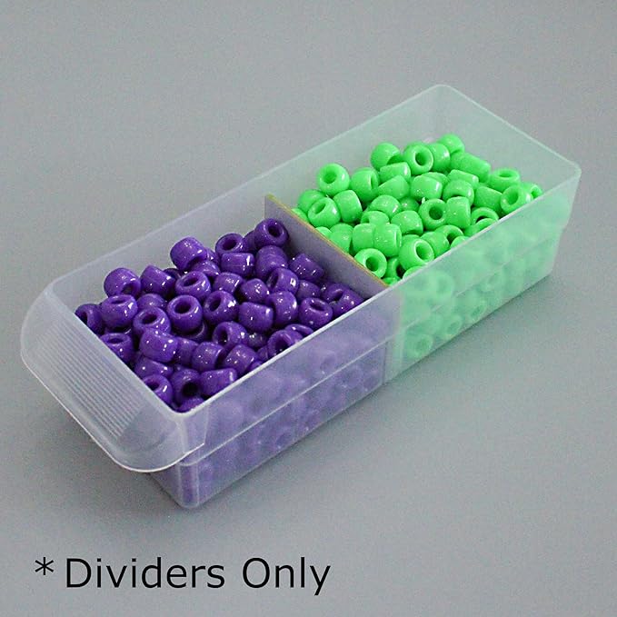(64-Pack Small Drawer Dividers compatible with Craft Cabinet and Hardware Storage Organizers, (Dividers Only), Made of High-Strength Fiberglass, Easy to Label