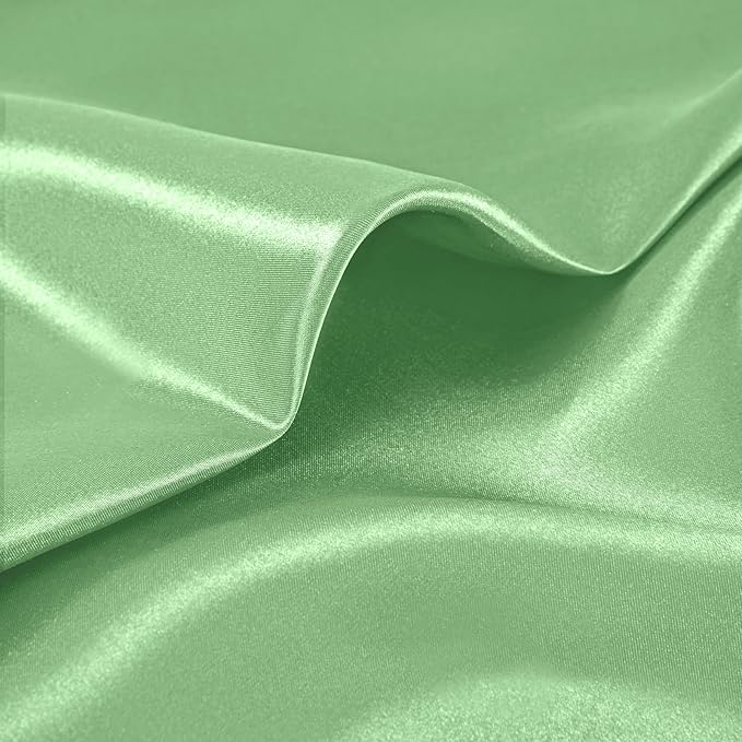 KKJIAF 50 Pack Sage Green Square Satin Napkins 17x17 Inch Soft Smooth Cloth Napkins,Silky Table Napkin for Wedding Banquet Party Decoration