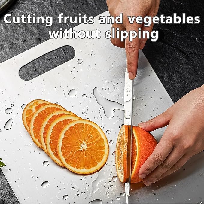 Titanium Cutting Board, 3 PCS Titanium Cutting Boards for Kitchen, Non Toxic, Double-Sided Food Grade Chopping Board for Outdoor Camping(15.6" x 11", 13" x 9.3", 11.8" x 7.8")