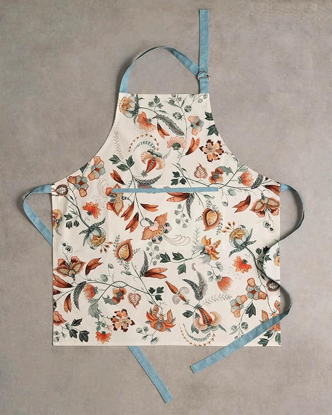 Maison d' Hermine 100% Cotton Apron for women with Pocket Kitchen Chef Apron for Men Cooking Mothers Day Gifts