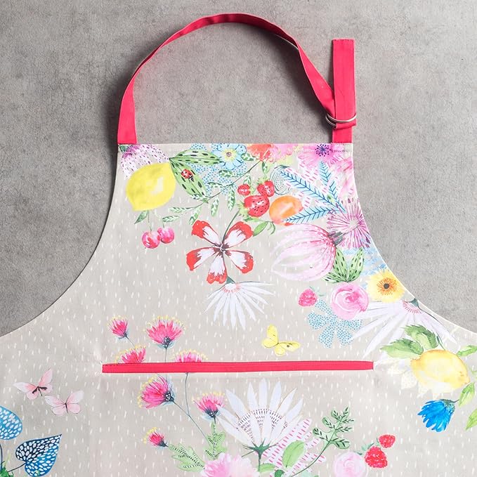 Maison d' Hermine 100% Cotton Apron for women with Pocket Kitchen Chef Apron for Men Cooking Mothers Day Gifts