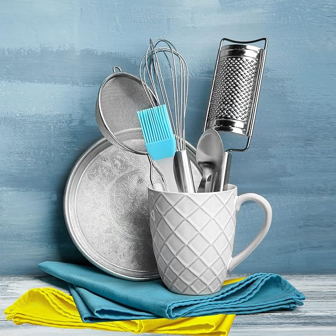Urban Villa Kitchen Towels 100% Cotton Dish Towels for Kitchen(Set of 12)20”x30” Dish Cloths Highly Absorbent Kitchen Linen Set with Hanging Loop Perfect for Drying Dishes Cleaning Hand Towels – Multi