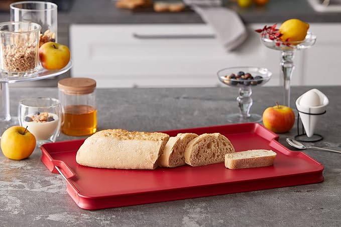 Joseph Joseph Cut&Carve Plus Multi-Function Cutting Board, X-Large, Red (Pack of 2)