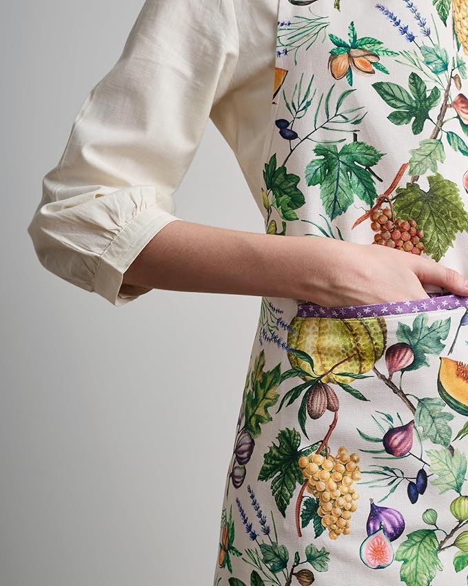 Maison d' Hermine 100% Cotton Apron for women with Pocket Kitchen Chef Apron for Men Cooking Mothers Day Gifts