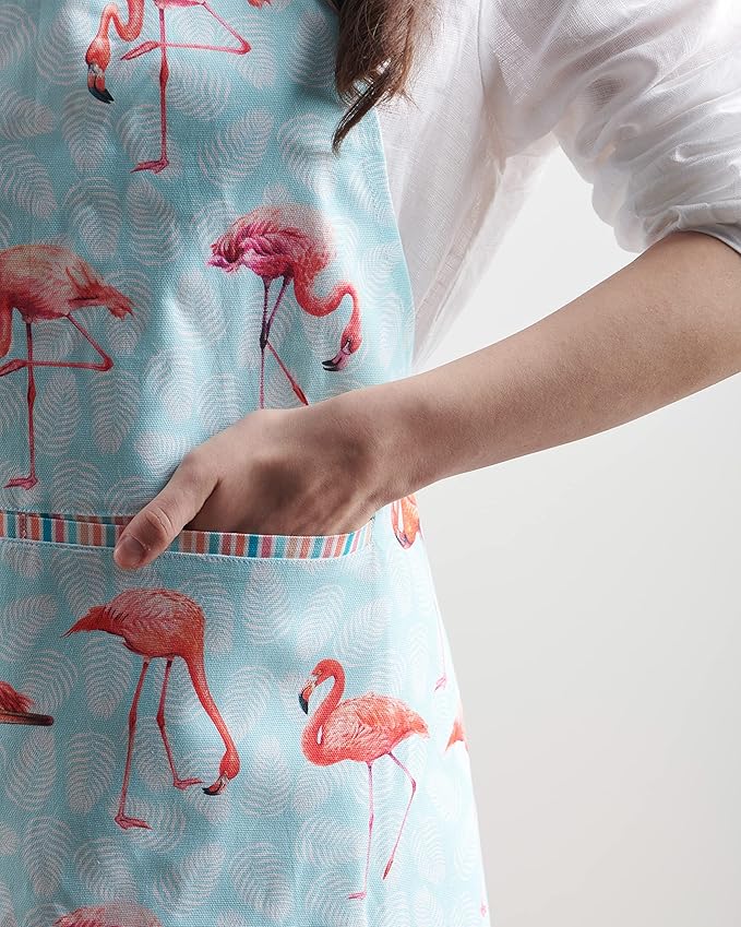 Maison d' Hermine 100% Cotton Apron for women with Pocket Kitchen Chef Apron for Men Cooking Mothers Day Gifts