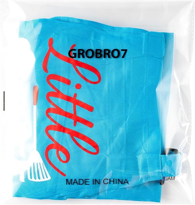 GROBRO7 4Pcs Kids Apron and Chef Hat Set Gift for Girls Boys Junior and Little Chef Identity Adjustable Kitchen Child Aprons with 2 Pockets Waterproof Smocks Hats for Baking Cooking Painting Training