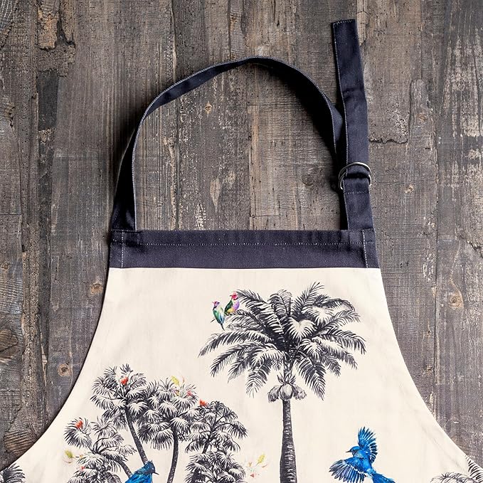 Maison d' Hermine 100% Cotton Apron for women with Pocket Kitchen Chef Apron for Men Cooking Mothers Day Gifts