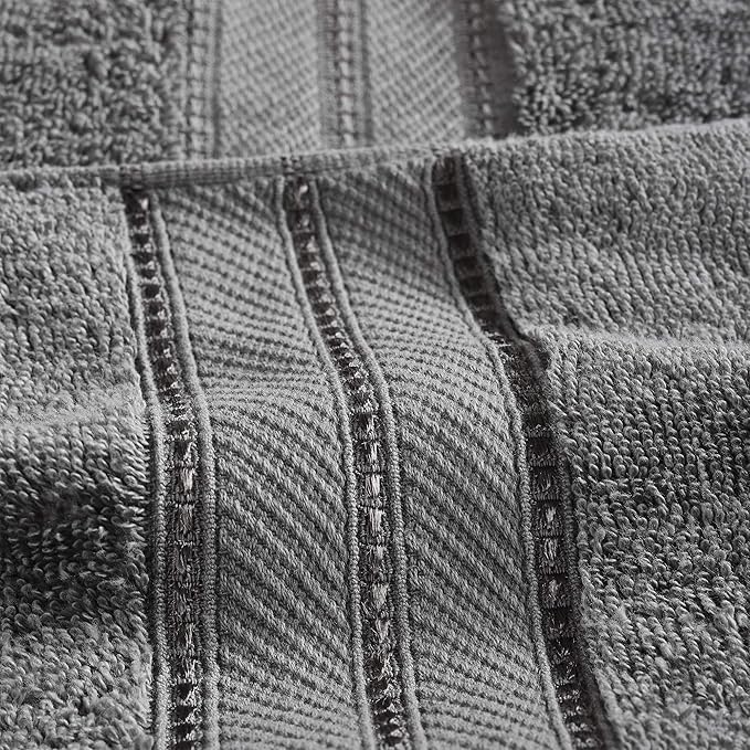Modern Threads 4-Pack SpunLoft Bath Sheet, 35x66, Charcoal