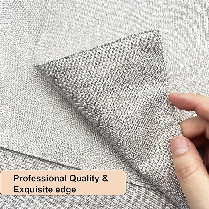 Weabetfu Cloth Placemats Set of 4 Heat Resistant Dining Table Placemmats Cotton Linen Machine Washable Kitchen Table Mats Wrinkle Free Thick Fabric Place Mat,Easy to Clean,13"x19"
