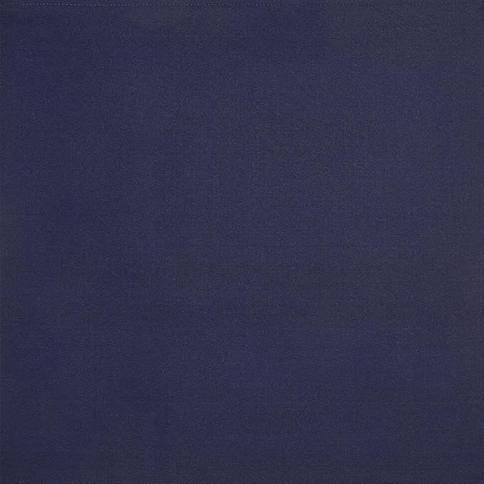 Amazon Basics Reusable Stain and Wrinkle Resistant Cloth Napkins, 100% Recycled Polyester, Machine Washable, 17 x 17 inches, Blue, 12-Pack