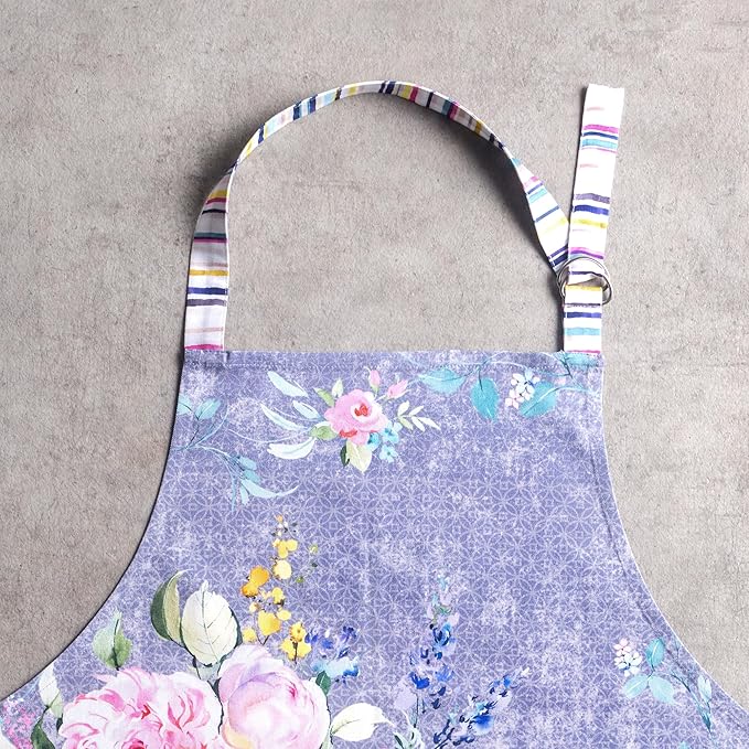 Maison d' Hermine 100% Cotton Apron for women with Pocket Kitchen Chef Apron for Men Cooking Mothers Day Gifts