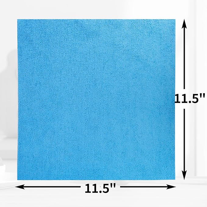 Shop Towels, 150 Pack Cleaning Rags Microfiber Towels, Bulk All-Purpose Microfiber Cleaning Cloth Lint-Free Wipe Washcloth for Commercial Garage Automotive & Housekeeping 11.5"*11.5"