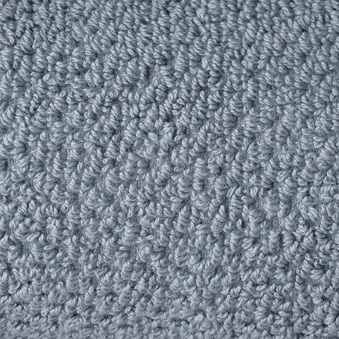 Welhome Franklin Premium 6 Pack Hand Towels Popcorn Textured Dusty Blue Bathroom Towels Hotel & Spa Towels for Bathroom Soft & Absorbent 600 GSM 100% Cotton Hand Towels