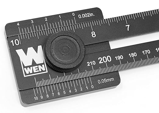 WEN ME251R 10-Inch Aluminum Offset Marking Gauge and Layout Tool with Laser-Etched Scale