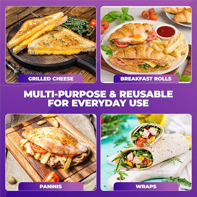 Sandwich Zip Bags - 400 Count | Leak-Resistant, Freezer Safe Food Storage Bags | BPA-Free Durable Resealable Zip Seal for Sandwiches, Meal Prep, Fruits & Food Storage | DURRA BEST