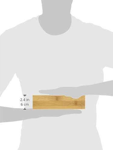 Lipper International 8381 Bamboo Wood Stacking Drawer Organizer Box, 9" x 3" (Pack of 12)