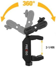 PREXISO Laser Level with Tripod, 65Ft Self Leveling Cross Line Laser Level, Green Line leveler Tool for Hanging Picture, Floor Tile, Home Renovation with LED Indicator & 2 AA Batteries (360°Clamp)