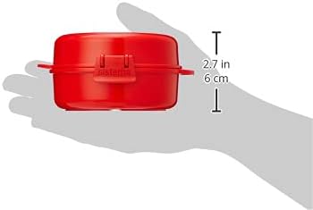 Sistema Easy Eggs Microwave Egg Cooker 270 ml Egg Poacher with Steam Release Vent BPA-Free Red 1 Count