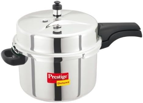 Prestige Deluxe Stainless Steel Pressure Cooker, 8 Liters