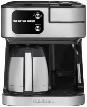 Cuisinart Coffeemaker, Coffee Center Barista Bar 4-In-1 Coffee Machine, Single-Serve Coffee, Espresso & Nespresso Capsule Compatible, 10-Cup Thermal Carafe, Black, SS-4N1TNAS