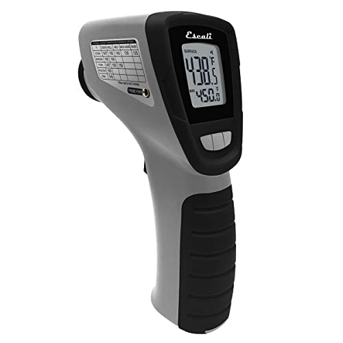 Escali Infrared Surface and Probe Digital Thermometer 40-inches Plug-in Probe, Two-in-One Adjustable Temperature Alert