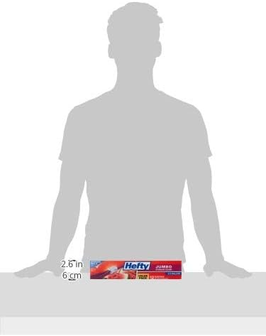 Hefty Slider Jumbo Storage Bags, 2.5 Gallon Size, 12 Count (Pack of 2)
