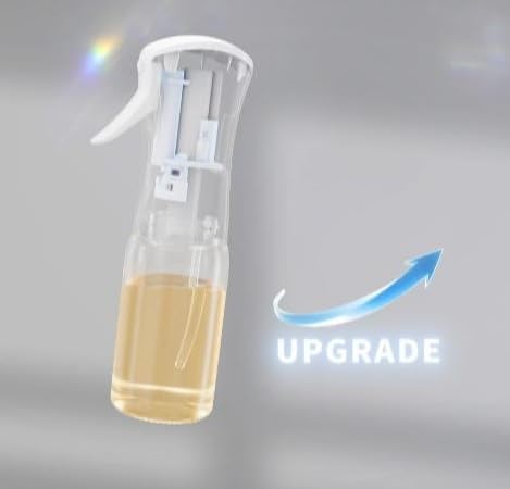 Mistifi oil spray PET bottle 200ml Upgraded Version.Fine Mist Spray Bottle for Air Fryer, Olive Oil, Avocado Oil, Healthy Nonstick Frying, Commercial & Home Kitchen Use (PS600　2Pcs)