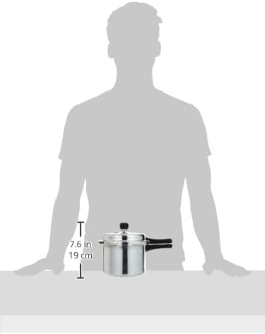 Prestige PRP3 Pressure Cooker, 3 Liter, Silver, Aluminum