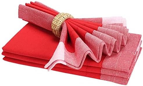 Homidate Cloth Dinner Napkins – Machine Washable Reusable Fabric Napkins for Weddings, Parties & Table Decorations