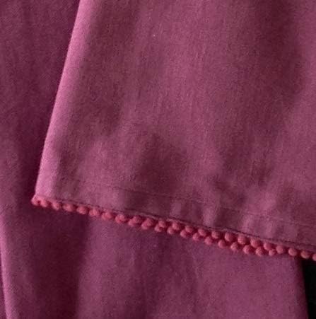 TARAN LIVING Kitchen Towels with Hanging Loop 100% Cotton Solid Kitchen Dish Cloths, Valentine Decor Kitchen Hand Towel Reusuable Dish Towel for Cleaning & Drying 18"x 28", Pack of 6 Deep Purple