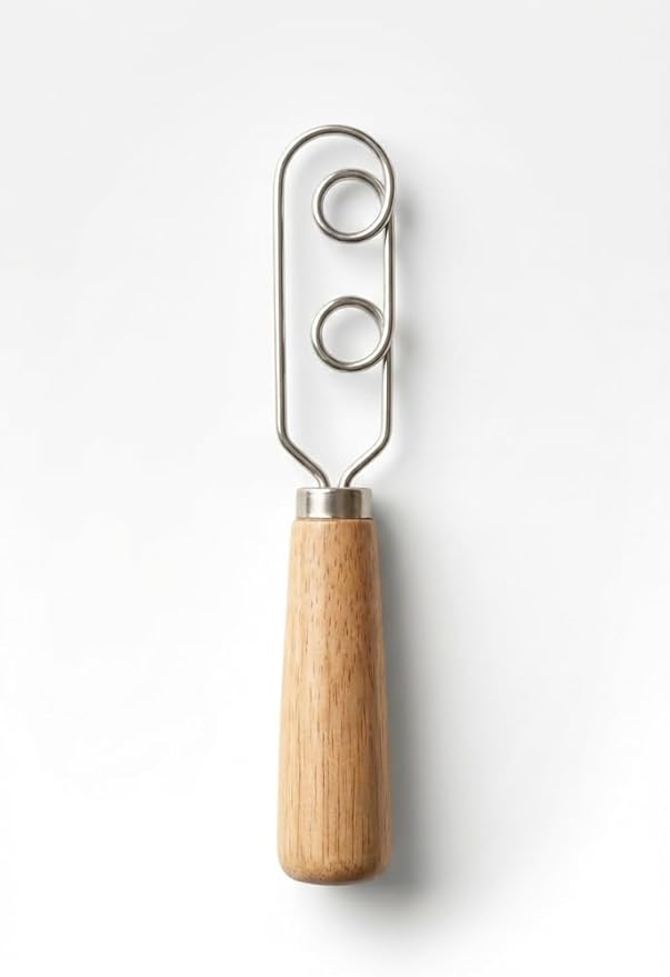 Sourdough Starter Stirring Hook and Dough Whisk | Small Size to Fit in Jars | Improve the Mixing Standard Of Your Starter For Better Baking Results | New England Sourdough Starter Co.