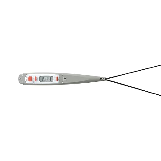 Taylor 9847 Waterproof Digital Instant Read Meat Food Grill BBQ Kitchen Cooking Thermometer, Comes with Sleeve Extender and Lanyard