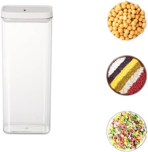 2PCS Airtight Food Storage Containers Set with Lids,PP Free Plastic Dry Food Canisters for Kitchen Pantry Organization and Storage (1800ml/63.36oz).