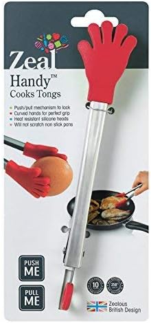 Kitchen Innovations J130DISP 7" Silicone Handy Tong