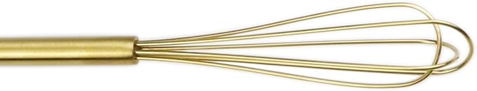 FLYINGSEA whisk,Mini whisks,small wisk,whisks for cooking,Whisk stainless steel,Cooking and Kitchen Gadget.Golden.1 Pcs