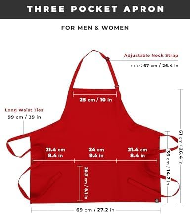 Chef Works Unisex Three Pocket Apron