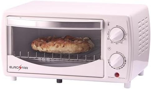 EUROSTAR TO902W 4-Slice Toaster Oven Broiler, White
