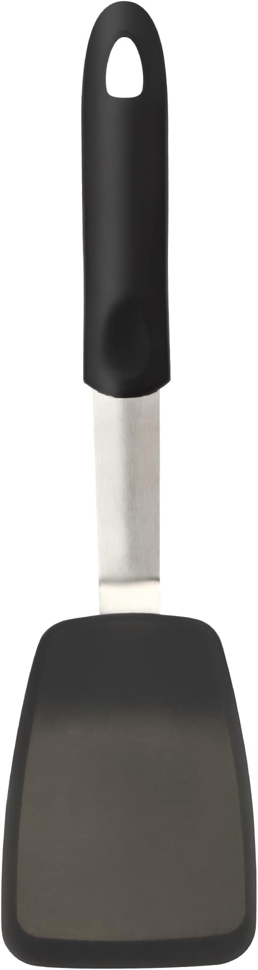 Flexible Silicone Spatula, Turner, Rubber Cookie Spatula for Flipping Eggs, Burgers, Crepes and Fish, Non-Stick & 600F Heat-Resistant, Essential Kitchen Cooking Utensils, Small