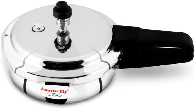 Butterfly Curve Stainless Steel Pressure Cooker - 2 Litres