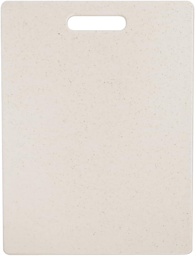 Dexas Superboard Cutting Board with Handle 11 x 14.5 inch Oatmeal Granite, Kitchen Prep Board, Dishwasher Safe, Non-Porous Poly Surface, Made in USA