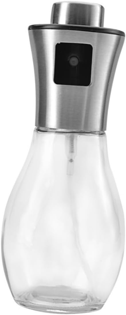 Luxshiny Stainless Steel Oil Spray Bottle Manual Kitchen Oiler for Cooking Roasting Grilling Portable Olive Oil Vinegar Sprayer with Even Mist Dispersion and Reusable Design
