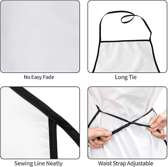 Funny Apron for Men Women Baking Gardening Sewing BBQ Waterproof Cute Gifts