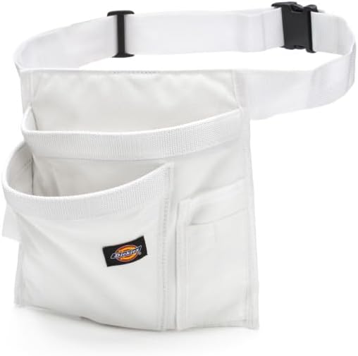 Dickies 5-Pocket Single Side Tool Belt Pouch/Work Apron, Durable Canvas Construction, Adjustable Belt for Custom Fit