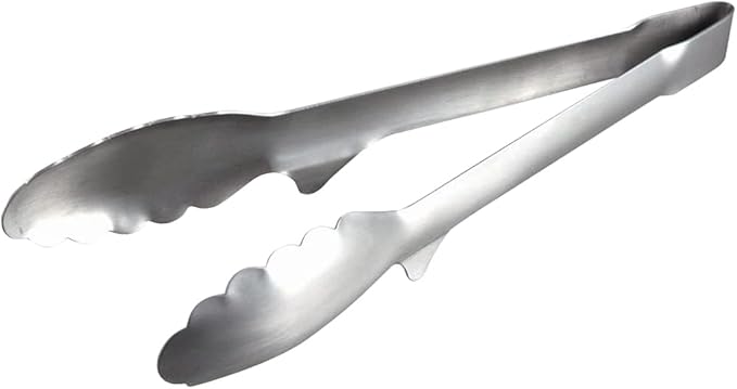 Shimomura Planning Tongs, Total Length 9.4 inches (23.8 cm), Made in Japan, Dishwasher Safe, Floating Tip, Easy to Clean, Fry Cooking, Tabletop Tongs, Stainless Steel, Tsubamesanjo 36292