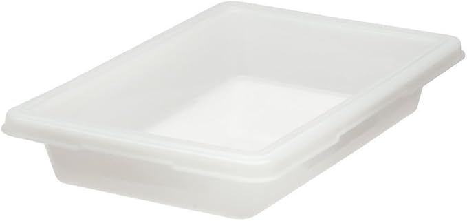 Rubbermaid Commercial Products Food Storage Box, 5 Gallon Capacity, White, for Restaurant/Kitchen/Cafeteria