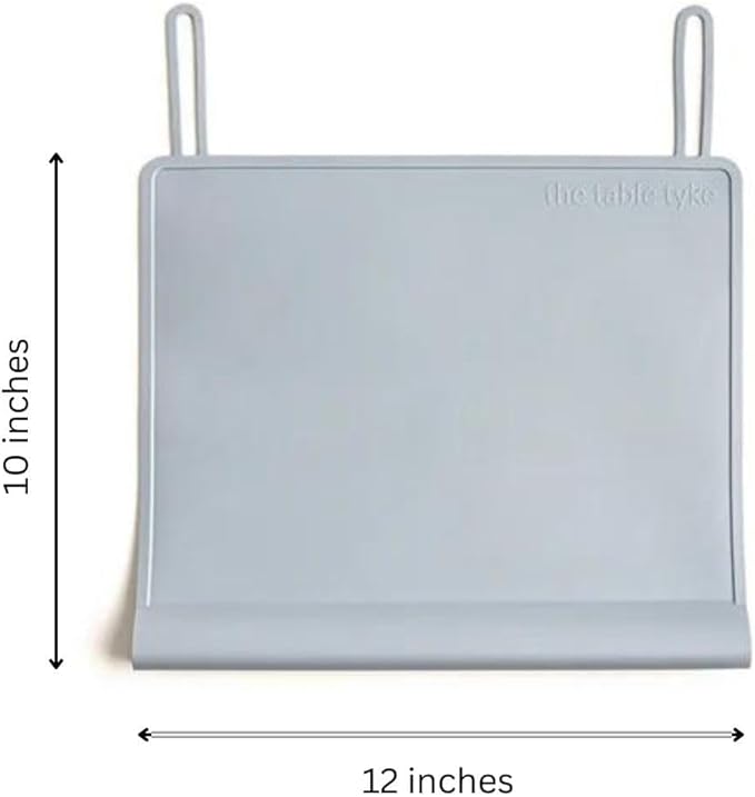 The Table Tyke Silicone Placemats for Toddlers with Patented Edge Bumper | Kids Placemats Non Slip Travel Ready | Baby Placemat BPA Free for Restaurant Dining Table | Hunter Green