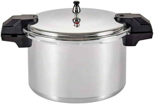 Mirro 7114000228 92116 Polished Aluminum 5 / 10 / 15-PSI Pressure Cooker / Canner Cookware, 16-Quart, Silver