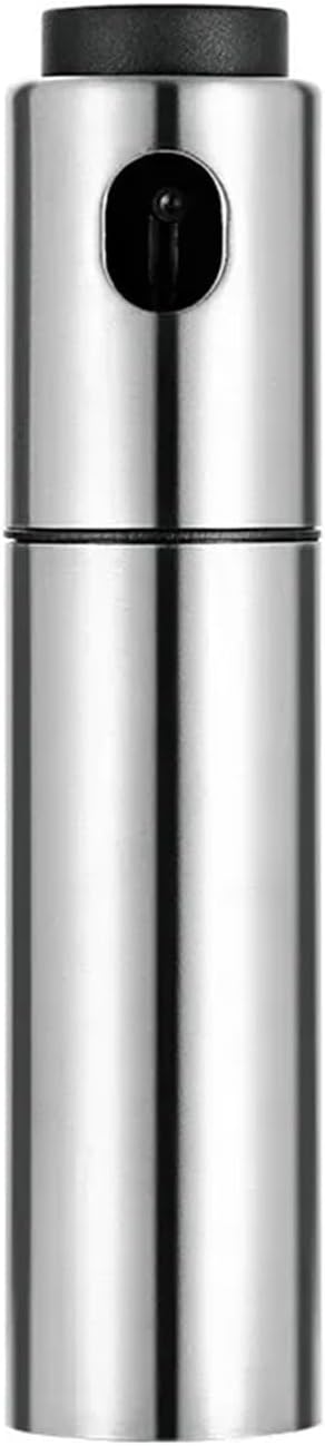 100ML BBQ & Kitchen Spray Bottle - 304 Stainless Steel Oil & Vinegar Sprayer for Baking, Grilling, Seasoning - Refillable, Leak-Proof, Dishwasher(Stainless steel)