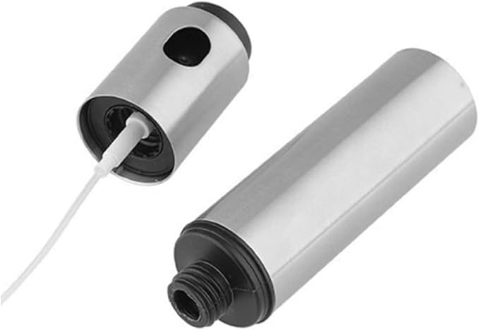 PRETYZOOM 2PCS Stainless Steel Spray Bottle Set Fine Mist Oil and Vinegar Sprayer Food-Grade Pump for Cooking and Grilling for Kitchen Use
